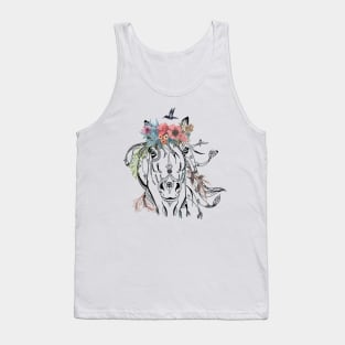 Horse Boho Abstract Tank Top